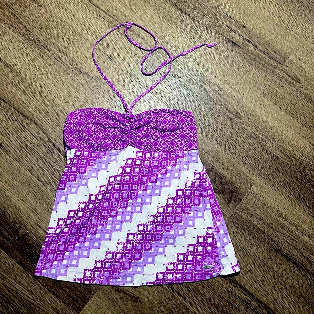 THRIFTED Vintage Purple Roxy Halter Top